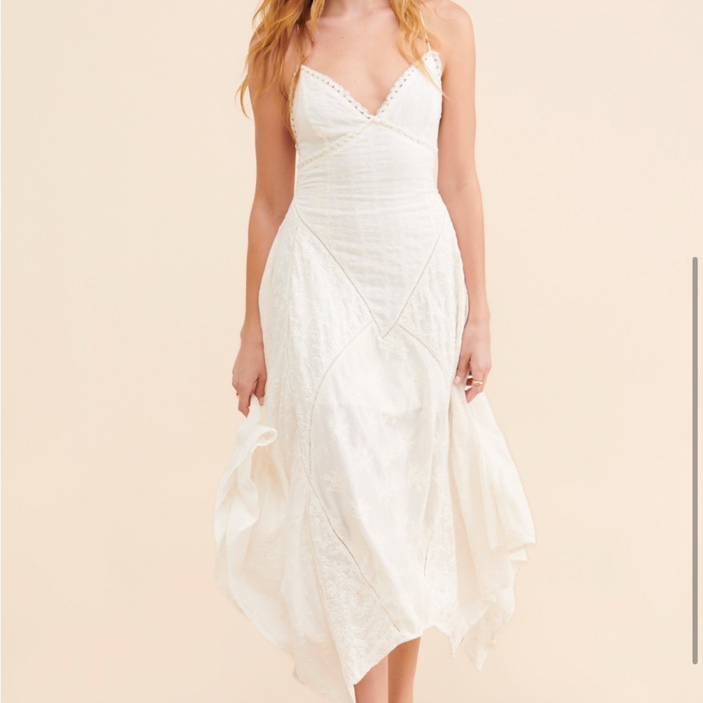 Free People Asymmetrical White Dress